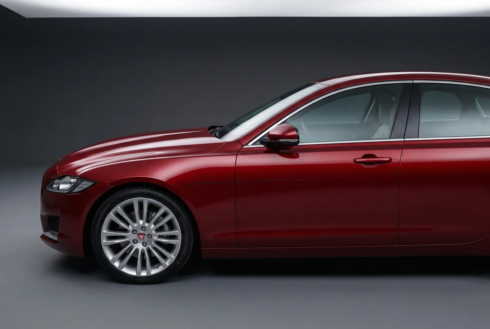 Detail van een Jaguar XF